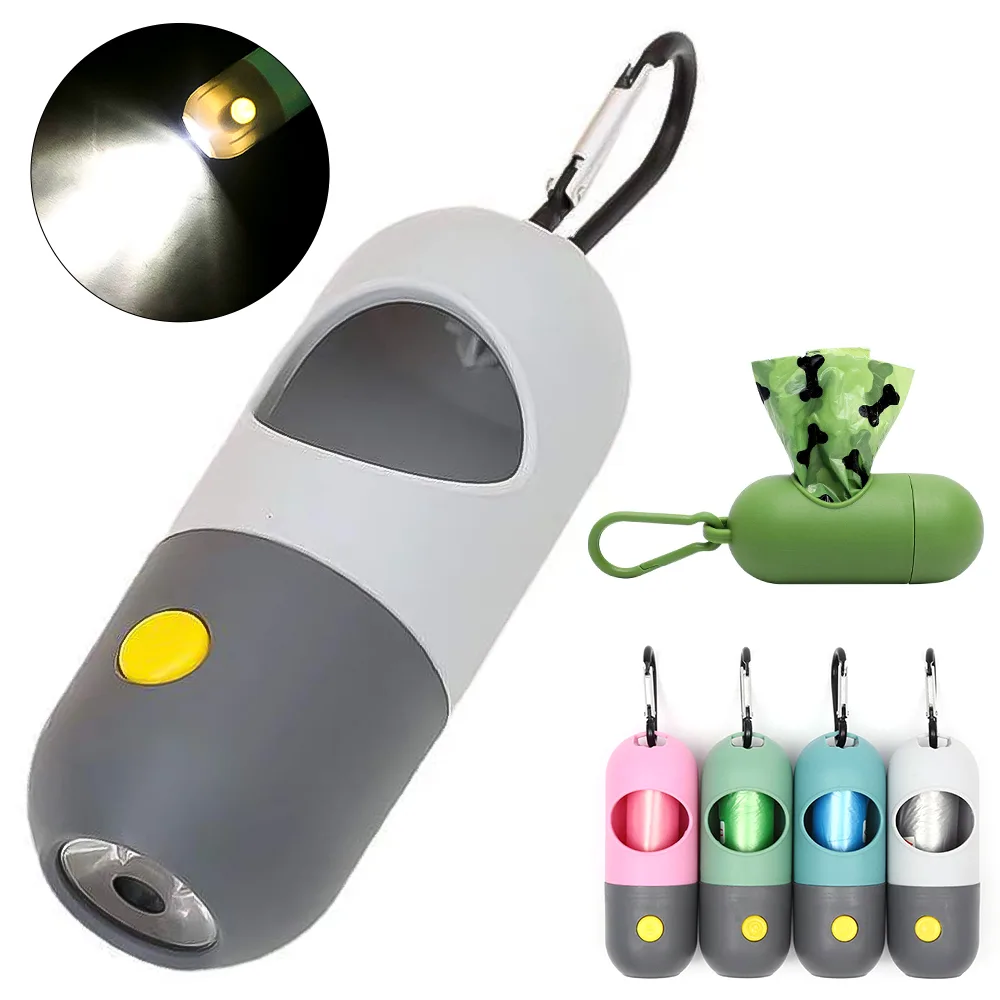 Distributeur de sacs avec lampe LED